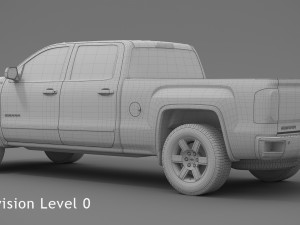 2018 gmc sierra 1500 crew cab 3Dモデル