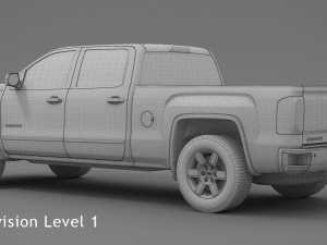 2018 gmc sierra 1500 crew cab 3Dモデル