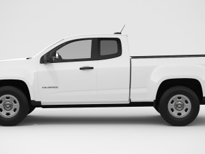 chevrolet colorado 2018 extended cab Modelo 3D