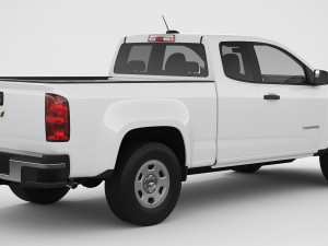 chevrolet colorado 2018 extended cab Modelo 3D