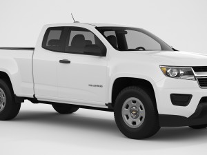 chevrolet colorado 2018 extended cab Modelo 3D