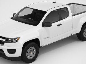 chevrolet colorado 2018 extended cab Modelo 3D