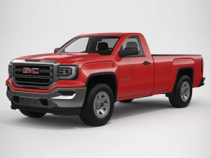 2018 gmc sierra 1500 cabine r&eacute;guli&egrave;re Modèle 3D
