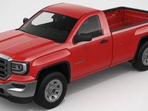 2018 gmc sierra 1500 regular cab 3D Model