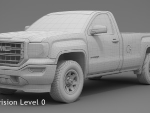 2018 gmc sierra 1500 regular cab Model 3D