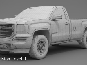 2018 gmc sierra 1500 regular cab Model 3D