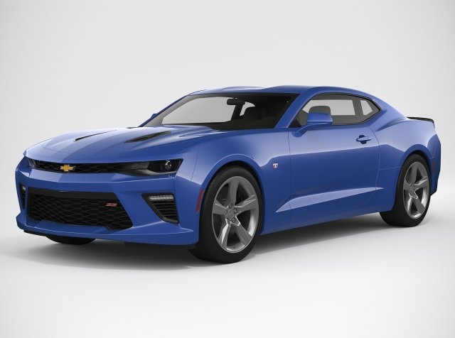 chevrolet camaro 2018 Modello 3D .c4d .max .obj .3ds .fbx .stl .blend 