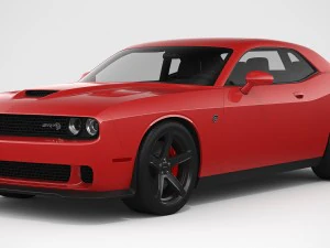 dodge challenger srt hellcat 2018 3D Model