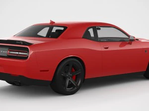 dodge challenger srt hellcat 2018 3D Model