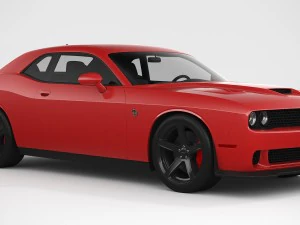dodge challenger srt hellcat 2018 3D Model