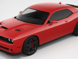 dodge challenger srt hellcat 2018 3D Model