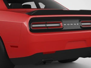dodge challenger srt hellcat 2018 3D Model