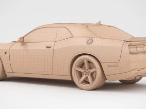 dodge challenger srt hellcat 2018 3D Model