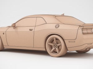 dodge challenger srt hellcat 2018 Model 3D