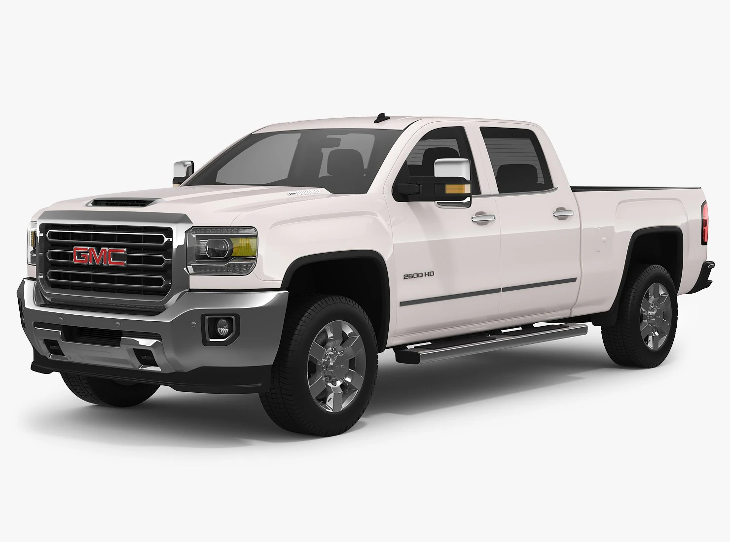 2018 gmc sierra 2500hd 3D Model .c4d .max .obj .3ds .fbx .stl .blend 