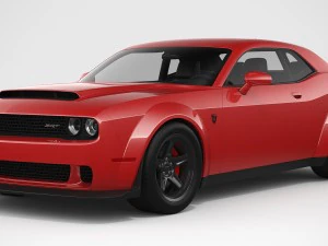 dodge challenger srt demon 2018 3D Model