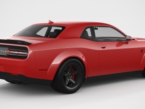 dodge challenger srt demon 2018 Model 3D
