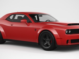 dodge challenger srt demon 2018 Model 3D