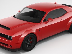 dodge challenger srt demon 2018 Model 3D