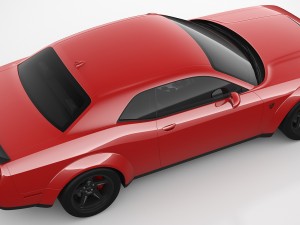 dodge challenger srt demon 2018 Model 3D