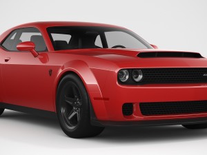 dodge challenger srt demon 2018 Model 3D