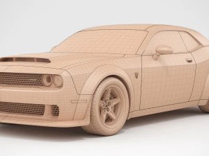 dodge challenger srt demon 2018 3D Model
