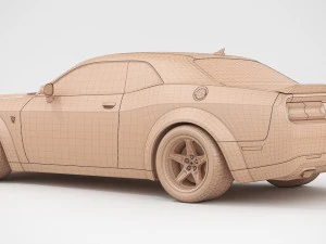 dodge challenger srt demon 2018 3D Model