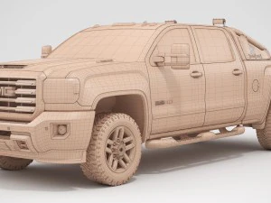 2018 gmc sierra 2500hd tout terrain x Modèle 3D