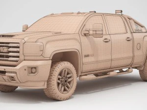 2018 gmc sierra 2500hd tout terrain x Modèle 3D