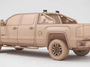 2018 gmc sierra 2500hd tout terrain x Modèle 3D