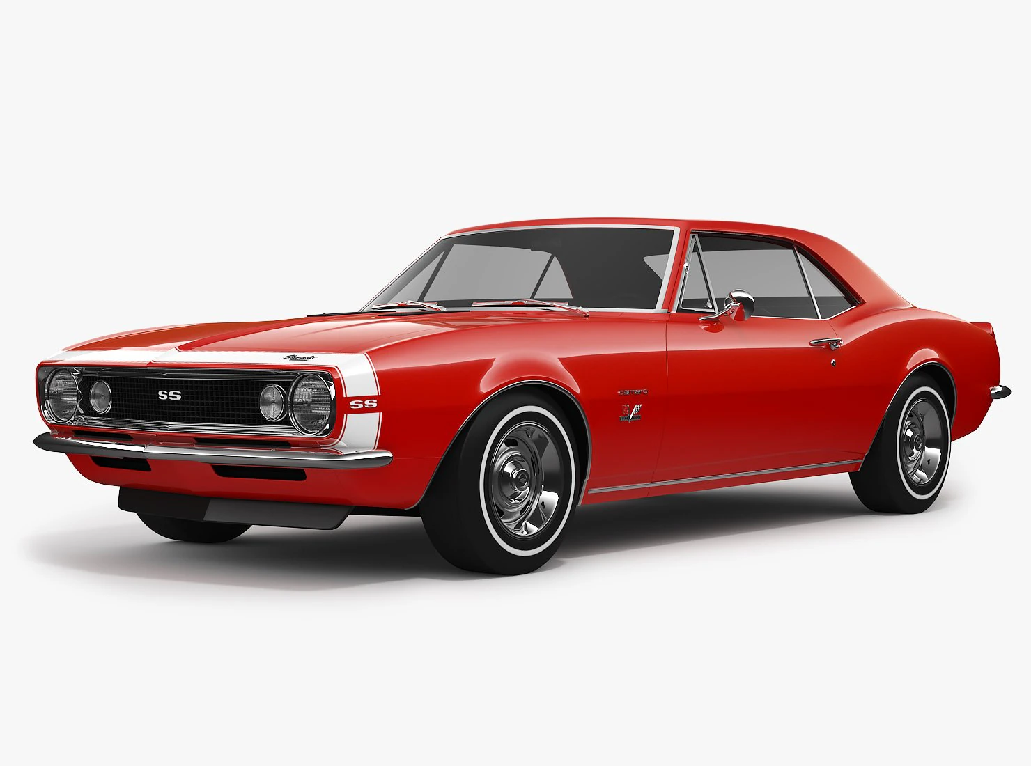 chevrolet camaro ss 1967 3D Model .c4d .max .obj .3ds .fbx .stl .blend 