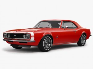chevrolet camaro ss 1967 3D Model