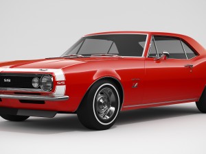 chevrolet camaro ss 1967 3D 모델