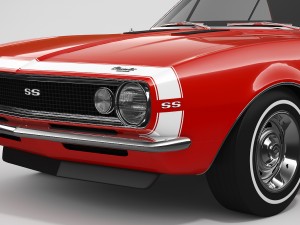 chevrolet camaro ss 1967 3D 모델