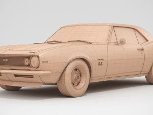 chevrolet camaro ss 1967 3D Model