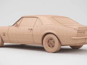 chevrolet camaro ss 1967 3D 모델