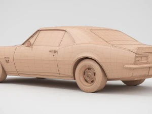 chevrolet camaro ss 1967 3D Model