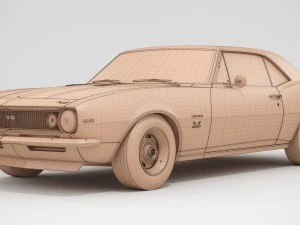 chevrolet camaro ss 1967 3D Model