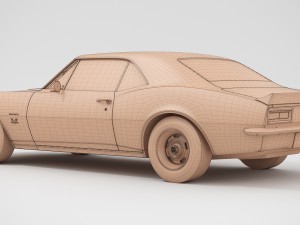 chevrolet camaro ss 1967 3D 모델