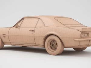 chevrolet camaro ss 1967 3D Model