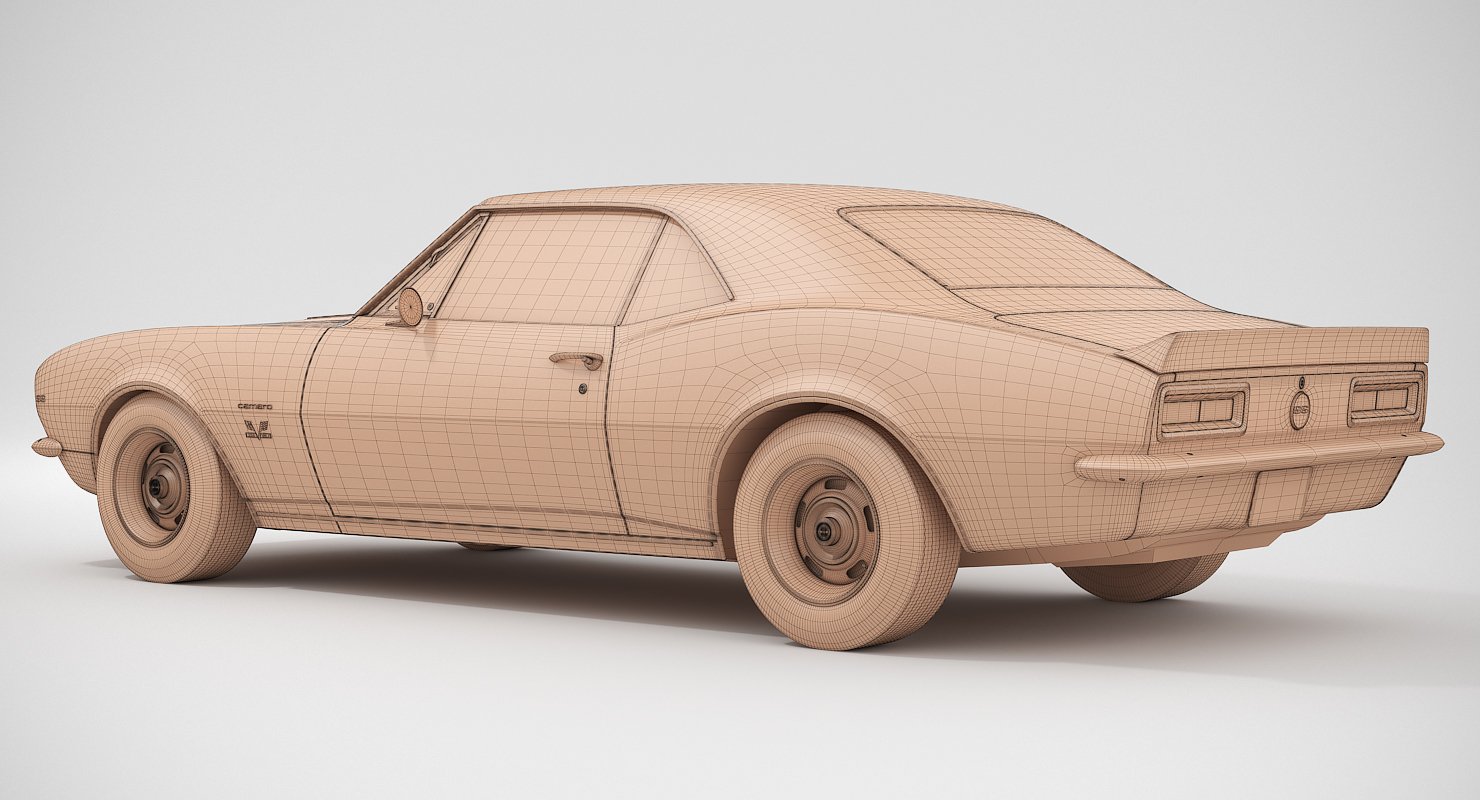 Chevrolet Camaro Ss 1967 3d Model In Classic Cars 3dexport