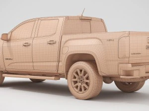 gmc canyon denali 2018 3D Model