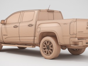 gmc canyon denali 2018 Model 3D