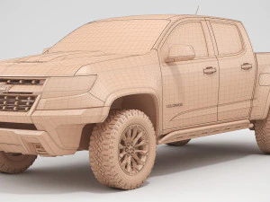chevrolet colorado zr2 2018 Modelo 3D