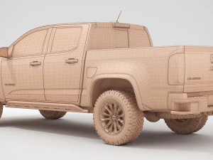 chevrolet colorado zr2 2018 Modelo 3D