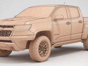 chevrolet colorado zr2 2018 Modelo 3D