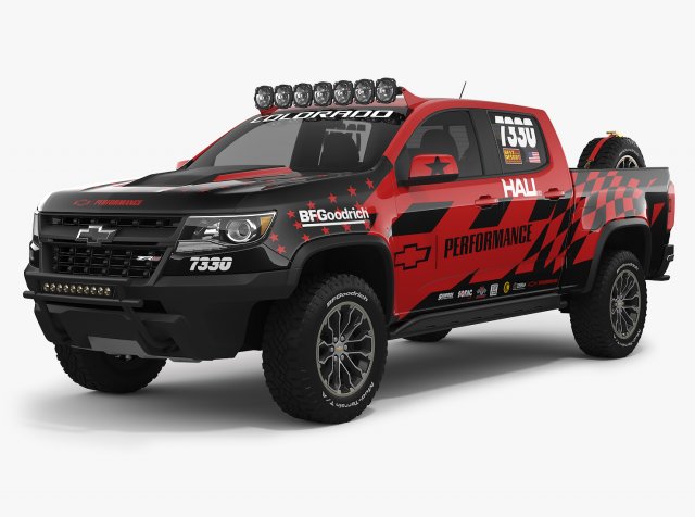chevrolet colorado zr2 2018 racing 3D मॉडल .c4d .max .obj .3ds .fbx .stl .blend 
