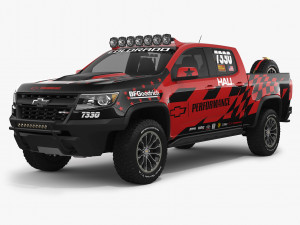 chevrolet colorado zr2 2018 racing 3D मॉडल
