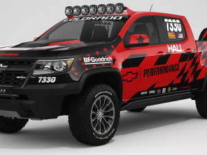 chevrolet colorado zr2 2018 racing 3D मॉडल