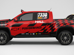 chevrolet colorado zr2 2018 racing 3D मॉडल